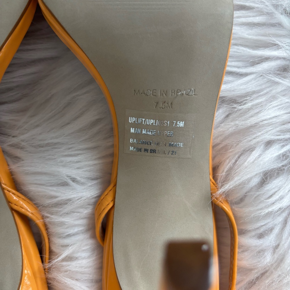 Steve Madden Bold Orange Strappy Heels - Picture 6 of 6